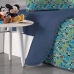 Edredom Portallar Casal Malha Mista 70% Algod&atilde;o e 30% Poli&eacute;ster Disney Mickey Love Ny 2,00mx220m Azul