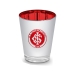 Copo Dose BrasFoot Vidro Licenciado Metálic Sport Clube Internacional 55ml Prata