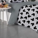 Edredom Portallar Solteiro Malha 100% Algod&atilde;o Disney Mickey In Love 1,50mx220m Cinza