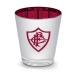 Copo Dose BrasFoot Vidro Licenciado Metálic Fluminense Football Club 55ml Prata