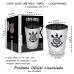 Copo Dose BrasFoot Vidro Licenciado Metálic Sport Club Corinthians Paulista 55ml Prata