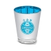 Copo Dose BrasFoot Vidro Licenciado Met&aacute;lic Gremio Foot-Ball Porto Alegrense 55ml Prata