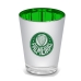 Copo Dose BrasFoot Vidro Licenciado Metálic Sociedade Esportiva Palmeiras 55ml Prata