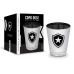 Copo Dose BrasFoot Vidro Licenciado Met&aacute;lic Botafogo de Futebol e Regatas 55ml Prata
