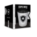 Copo Dose BrasFoot Vidro Licenciado Met&aacute;lic Botafogo de Futebol e Regatas 55ml Prata