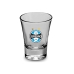 Copo Dose Individual BrasFoot Vidro Licenciado Gr&eacute;mio Foot-Ball Porto Alegrense 60ml Incolor