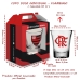 Copo Dose Individual BrasFoot Vidro Licenciado Flamengo Autentico Rumbro-Negro 60ml Incolor