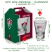 Copo Dose Individual BrasFoot Vidro Licenciado Fluminense Football Club 60ml Incolor