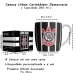 Caneca Urban Porcelana Allmix Corinthians Democracia Preto 360 ML Licenciada Branco
