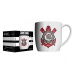 Caneca Urban Porcelana Allmix Corinthians Democracia Branco 360 ML Licenciada Branco