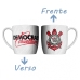 Caneca Urban Porcelana Allmix Corinthians Democracia Branco 360 ML Licenciada Branco