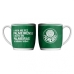 Caneca Urban Porcelana Allmix Brasao Palmeiras 360 ML Licenciada Branco