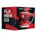 Caneca Urban Porcelana Allmix Brasao Flamengo 360 ML Licenciada Branco