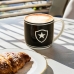 Caneca Urban Porcelana Allmix Brasao Botafogo 360 ML Licenciada Branco