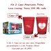 Kit 02 Copo Americano Allmix Vidro Prime Love Looney Tunes 190 ML Cada Licenciado Vermelho