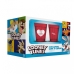 Kit 02 Copo Americano Allmix Vidro Prime Love Looney Tunes 190 ML Cada Licenciado Vermelho