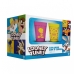 Kit 02 Copo Americano Allmix Vidro Prime Piu Piu Looney Tunes 190 ML Cada Licenciado Amarelo e Rosa