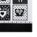 Pano de Copa Kazzavip Estampado Cooking Black 50cmx65cm Branco