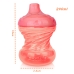 Copo com Bico R&iacute;gido Adoleta Beb&ecirc; 240ml Transparente Fluxo Livre Coral