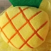 Esponja de Banho Bouton Frutas Abacaxi com Corda 100% Polietileno Nylon Amarelo