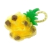 Esponja de Banho Bouton Frutinhas Abacaxi C/ Corda 100% Polietileno Nylon Laranja