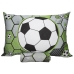 Jogo de Cama KazzaVip Solteiro Malha Mista 70% Algod&atilde;o e 30% Poli&eacute;ster Joy Soccer 2 pe&ccedil;as Verde