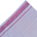 Pano de Copa KazzaVip Atoalhado 100% Algod&atilde;o Com Barra Decorada Xadrez Rosa Jacquard 45cmx70cm Branco Off-White