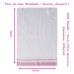 Pano de Copa KazzaVip Atoalhado 100% Algod&atilde;o Com Barra Decorada Xadrez Rosa Jacquard 45cmx70cm Branco Off-White