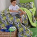 Edredom KazzaVip Solteiro Malha Estampado 100% Algodão Fun Game 1,60mx2,20m Kids Verde