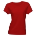 Camiseta Baby Look KazzaVip Malha 100% Algod&atilde;o Penteada Manga Curta Tamanho(P)Vermelho
