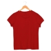 Camiseta Baby Look KazzaVip Malha 100% Algod&atilde;o Penteada Manga Curta Tamanho(P)Vermelho