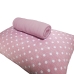 Jogo de Cama KazzaVip Solteiro Malha Mista 70% Algod&atilde;o e 30% Poli&eacute;ster Ilhabela 2 Pe&ccedil;as Rosa