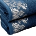 Kit 02 Toalha de Rosto KazzaVip 100% Algodão Viena 46cm x 75cm Azul