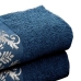 Kit 02 Toalha de Rosto KazzaVip 100% Algodão Viena 46cm x 75cm Azul