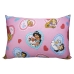 Fronha Avulsa KazzaVip Malha 100% Algod&atilde;o Disney Estampada Cora&ccedil;&atilde;o de Princesas 48cmx68cm Rosa