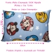 Par de Fronha KazzaVip Malha 100% Algod&atilde;o Disney Estampada Mickey e Sua Turma 48cmx68cm Azul