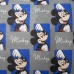 Par de Fronha KazzaVip Malha 100% Algod&atilde;o Disney Estampada Mickey Quadros 48cmx68cm Cinza