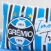 Fronha Avulsa KazzaVip Malha 100% Algodão Estampa Localizada Licenciada Grêmio 50cmx70cm Branco