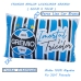 Fronha Avulsa KazzaVip Malha 100% Algodão Estampa Localizada Licenciada Grêmio 50cmx70cm Branco