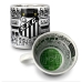 Caneca KazzaVip Est&aacute;dio do Santos FC Cer&acirc;mica 360 ML Vila Belmiro Licenciada Branco