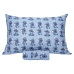 Jogo de Len&ccedil;ol KazzaVip Solteiro Malha Mista 70% Algod&atilde;o e 30% Poli&eacute;ster Estampado Disney Stitch Blue Kids 2 Pe&ccedil;as Azul