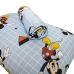 Jogo de Lençol KazzaVip Solteiro Malha Mista 70% Algodão e 30% Poliéster Estampado Disney Mickey Formas Kids 2 Peças Azul