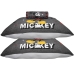 Jogo de Len&ccedil;ol KazzaVip Casal Malha Mista 70% Algod&atilde;o e 30% Poli&eacute;ster Joy Disney Mickey Minnie Bold 03 Pe&ccedil;as Cinza