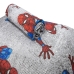 Jogo de Lençol KazzaVip Solteiro Malha Mista 70% Algodão 30% Poliéster Kids Marvel Spider Wall 02 Peças Cinza