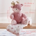 Manta e Bichinho KazzaVip Baby Pelúcia 100% Poliéster Microfibra Rena Rosa