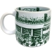 Caneca KazzaVip Est&aacute;dio do Palmeiras FC Cer&acirc;mica 360 ML Palestra It&aacute;lia Licenciada Branco