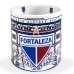 Caneca KazzaVip do Fortaleza Cer&acirc;mica 360 ML Est&aacute;dio Parque Dos Campeonatos Licenciada Branco