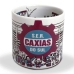 Caneca KazzaVip Cer&acirc;mica 360 ML Est&aacute;dio S.E.R. Caxias Do Sul Licenciada Branco