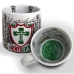 Caneca KazzaVip do Clube Portuguesa Cer&acirc;mica 360 ML Est&aacute;dio do Canind&eacute; Licenciada Branco