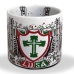 Caneca KazzaVip do Clube Portuguesa Cer&acirc;mica 360 ML Est&aacute;dio do Canind&eacute; Licenciada Branco